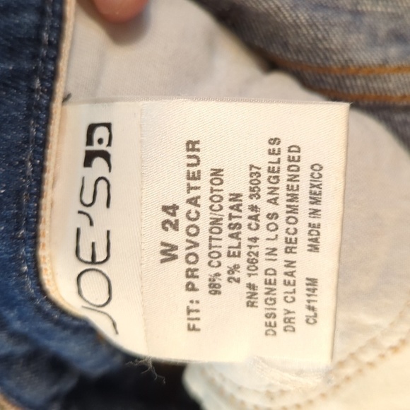 Joe's Jeans Provocateur low rise Bootcut denim pants with stretch, 24* - Picture 6 of 7